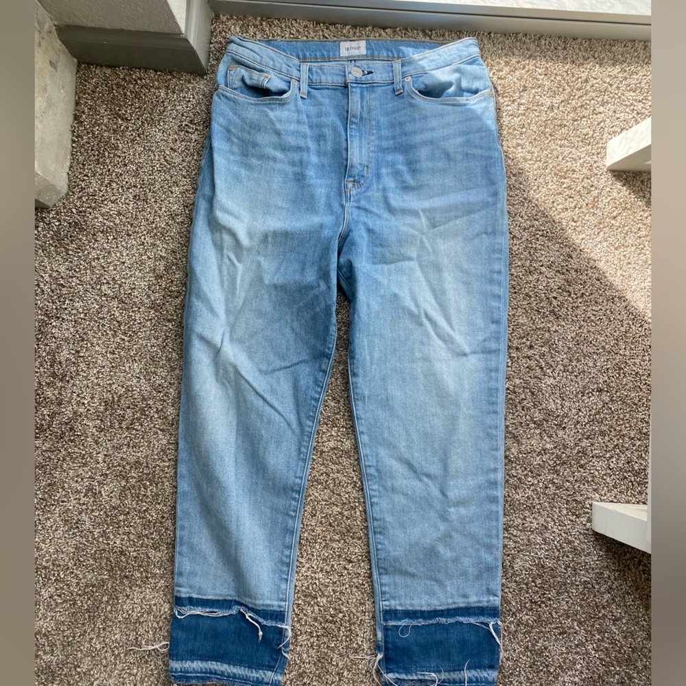 HUDSON JEANS High Rise Zoeey Double Step Hem/Crop